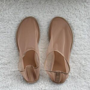 Women's Nude Mesh Slip-On Shoes